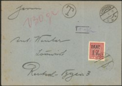 Occupazioni I guerra mondiale - Trentino-Alto Adige - Busta da Kardaun 23.11.18 tassata con 1 su 1 k. (BZ3/74)