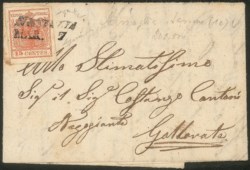 Antichi Stati Italiani - Lombardo Veneto - Annullamenti  - Missaglia (stampatello inclinato - P.ti 10)