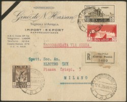 Colonie - Libia - XIII Fiera Campionaria 50 cent Aerea e 75 cent (161 + 39) + Pittorica 1 lira (53)