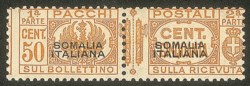 Colonie - Somalia - 1940 - Freschissimo 50 cent arancio (58) con soprastampa del I tipo