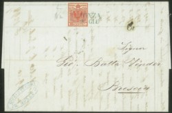 Antichi Stati Italiani - Lombardo Veneto - Annullamenti  - Monza (stampatello dritto - P.ti R1)