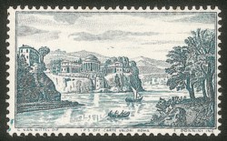 Italia - Repubblica - 1960 - Prova di stampa a soggetto Paesaggio Lacustre di Vanvitelli