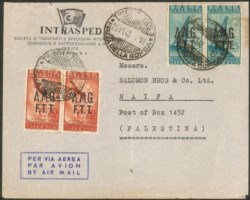 Trieste  - Trieste AMG FTT - Cinquantenario Radio 20 lire e 25 lire Aerea in coppia (9 + 10)