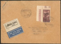 Trieste  - Trieste AMG FTT - Campidoglio 1000 lire soprastampa  AMG-FTT angolo di foglio (16)