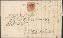 Antichi Stati Italiani - Lombardo Veneto - Annullamenti  - Villafranca (stampatello dritto - P.ti 8)