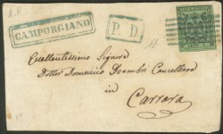 Antichi Stati Italiani - Modena - Frontespizio di lettera spedita da Camporgiano a Carrara