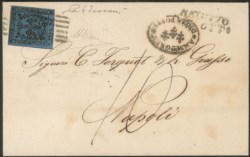 Antichi Stati Italiani - Modena - Lettera da Reggio a Napoli 5.10.57